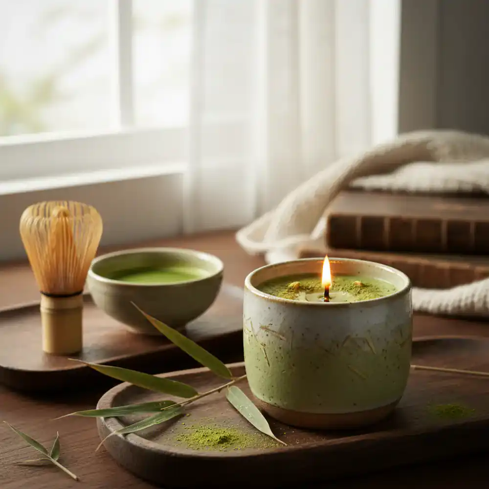 Matcha & Bamboo Candle